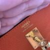Original Quality 1:1 To Make Kelly 25CM 93 Orange Epsom Leather GHW
