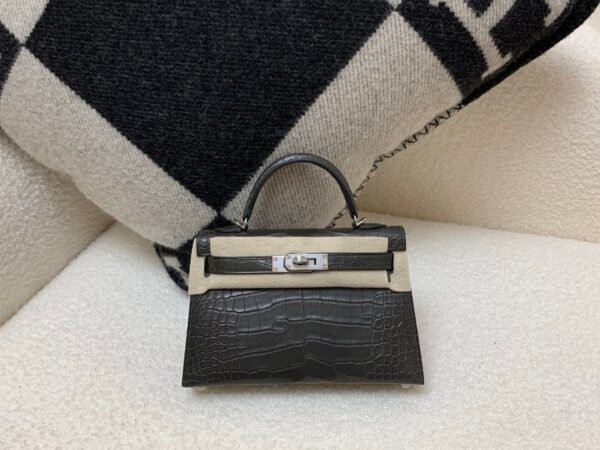 Global Shipping Mini Kelly 19CM 88 Graphite Alligator Skin Original Package