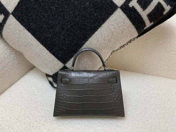 Global Shipping Mini Kelly 19CM 88 Graphite Alligator Skin Original Package