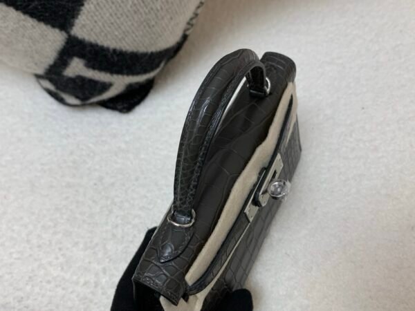 Global Shipping Mini Kelly 19CM 88 Graphite Alligator Skin Original Package