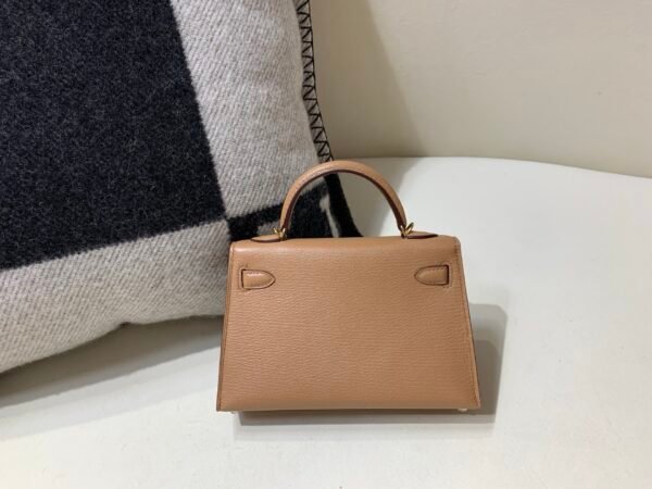 Top Quality Mini Kelly 19CM Chevre Leather 2J Gold Hardware