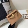 Top Quality Mini Kelly 19CM Chevre Leather 2J Gold Hardware