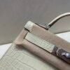Mini Kelly 19CM Alligator Skin Y1 Vanille Full Handmade Silver Hardware