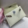 Mini Kelly 19CM Alligator Skin Y1 Vanille Full Handmade Silver Hardware