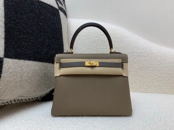 wsxc1755187189048_0-1 High Quality Kelly 25CM 8C Gri Elephant 89 Nior 8F Etain Togo Leather Gold Hardware
