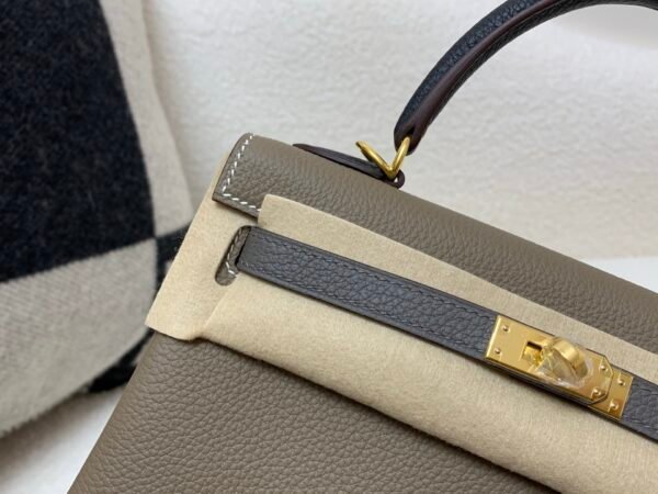 wsxc1755187189048_2 High Quality Kelly 25CM 8C Gri Elephant 89 Nior 8F Etain Togo Leather Gold Hardware