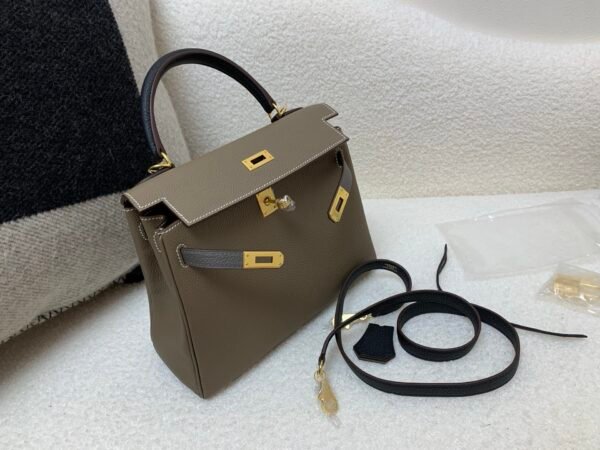 wsxc1755187189625_7 High Quality Kelly 25CM 8C Gri Elephant 89 Nior 8F Etain Togo Leather Gold Hardware