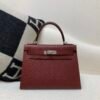 Top Quality Kelly 28CM 0G Epsom Leather Silver Hardware