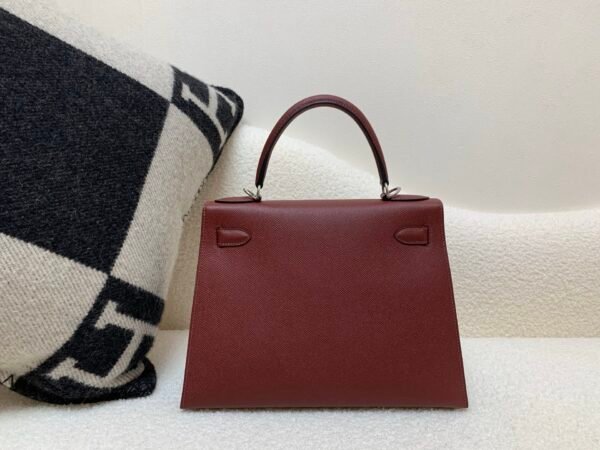 Top Quality Kelly 28CM 0G Epsom Leather Silver Hardware
