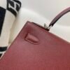 Top Quality Kelly 28CM 0G Epsom Leather Silver Hardware