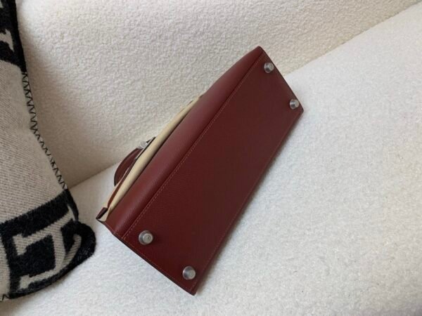 Top Quality Kelly 28CM 0G Epsom Leather Silver Hardware