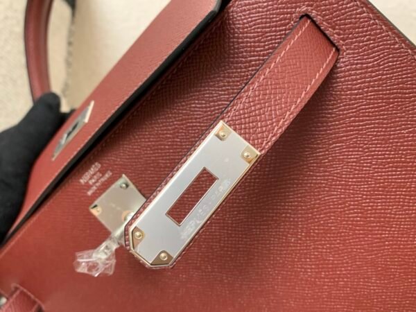 Top Quality Kelly 28CM 0G Epsom Leather Silver Hardware