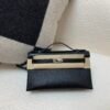Global Sales Kelly Pochette 22CM Swift Leather Silver Hardware 89 Nior