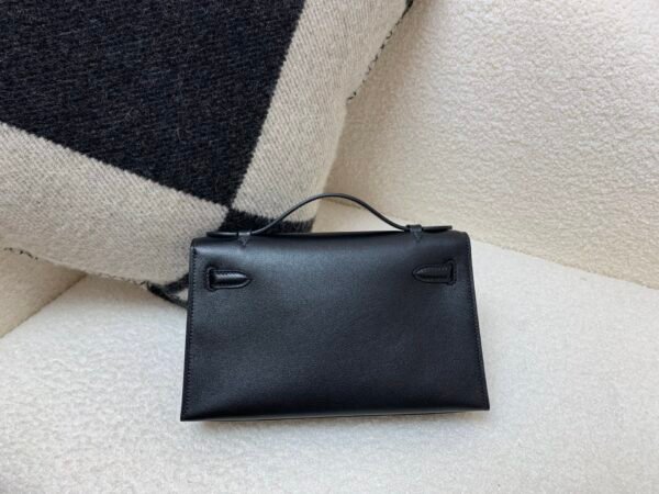 Global Sales Kelly Pochette 22CM Swift Leather Silver Hardware 89 Nior