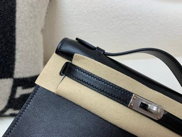 Global Sales Kelly Pochette 22CM Swift Leather Silver Hardware 89 Nior