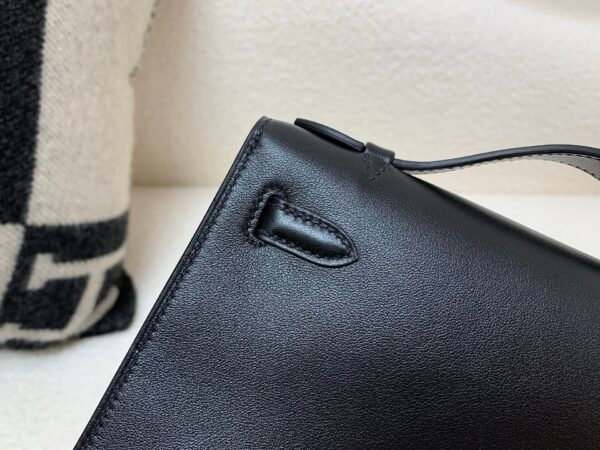 Global Sales Kelly Pochette 22CM Swift Leather Silver Hardware 89 Nior