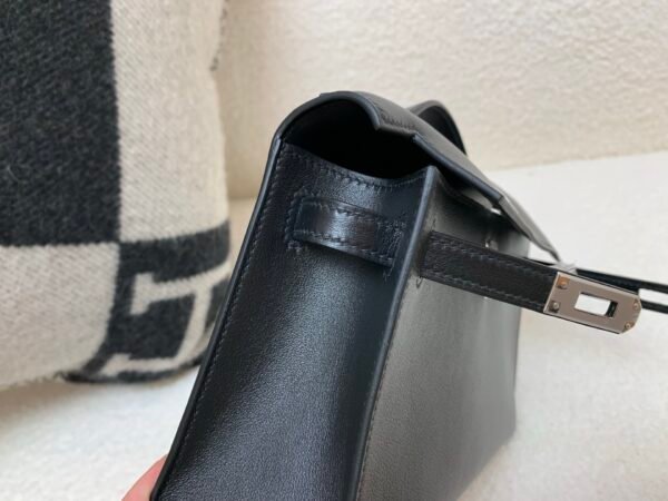 Global Sales Kelly Pochette 22CM Swift Leather Silver Hardware 89 Nior