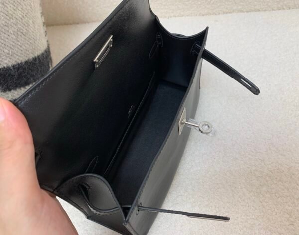 Global Sales Kelly Pochette 22CM Swift Leather Silver Hardware 89 Nior