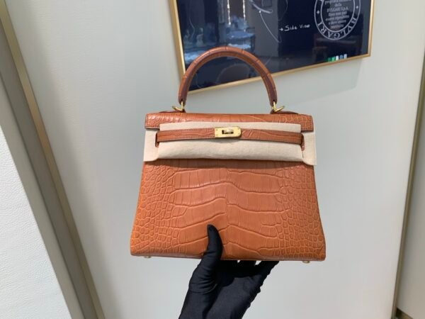 Top Quality 1:1 To Make Kelly 25CM CK37 America Alligator GHW