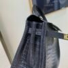 Top Quality Kelly 25CM CK37 Porosus Gold Hardware Matt crocodile leather