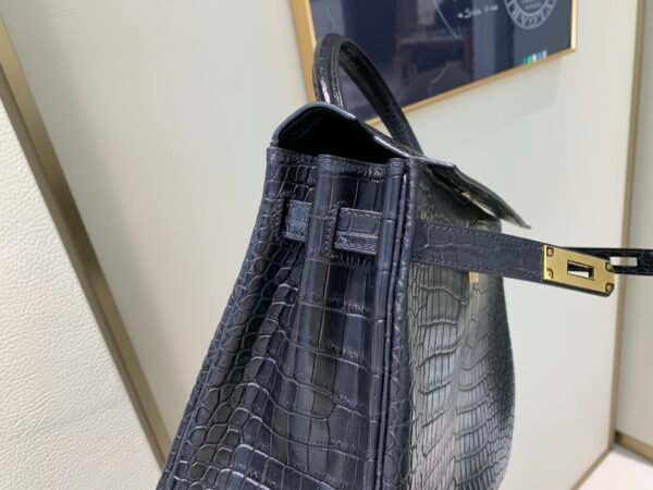 Top Quality Kelly 25CM CK37 Porosus Gold Hardware Matt crocodile leather