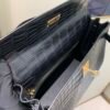 Top Quality Kelly 25CM CK37 Porosus Gold Hardware Matt crocodile leather