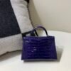 wsxc1759082489973_1 Mini Kelly 19CM M3 Blue Encre Alligator Skin Silver Hardware Full Handmade