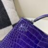 wsxc1759082489973_3 Mini Kelly 19CM M3 Blue Encre Alligator Skin Silver Hardware Full Handmade