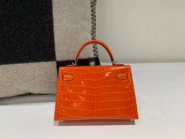 wsxc1759082494413_1 Top Handmade Mini Kelly 19CM Alligator Skin Gold Hardware 93 Orange