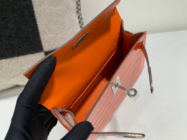 wsxc1759082494636_8 Top Handmade Mini Kelly 19CM Alligator Skin Gold Hardware 93 Orange