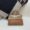 Matte Crocodile Mini kelly 19cm Favue Full Handmade