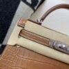 Matte Crocodile Mini kelly 19cm Favue Full Handmade