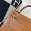 Matte Crocodile Mini kelly 19cm Favue Full Handmade