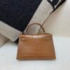 Matte Crocodile Mini kelly 19cm Favue Full Handmade