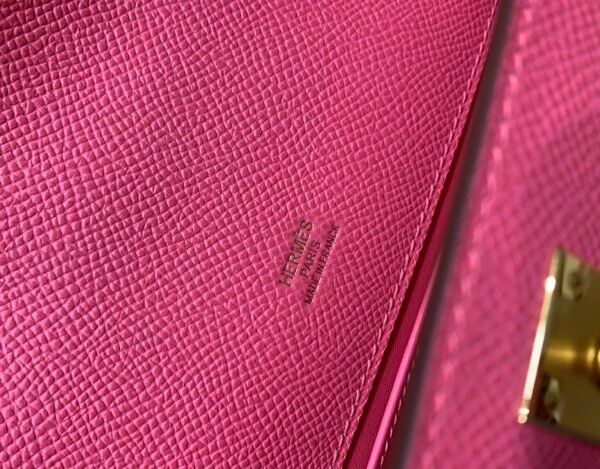 8W Rose Azalee Global Sales Kelly Pochette 22CM Swift Leather Gold Hardware