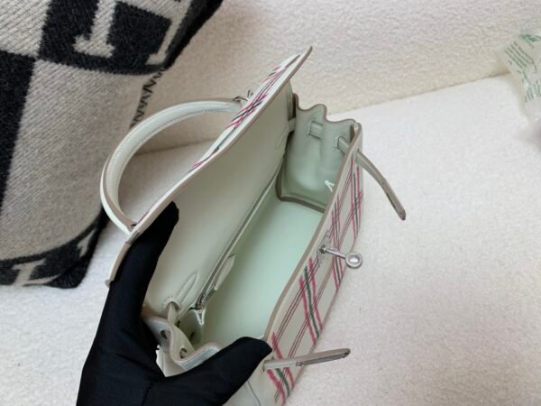 wsxc1760456079730_7 Kelly 25CM Painting Swift Leather Full Handmade Silver Hardware