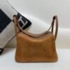 Lindy 26CM Suede Swift Leather CK37 Silver Hardware Full Handmade