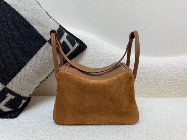 Lindy 26CM Suede Swift Leather CK37 Silver Hardware Full Handmade