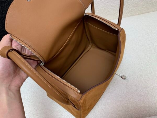 Lindy 26CM Suede Swift Leather CK37 Silver Hardware Full Handmade