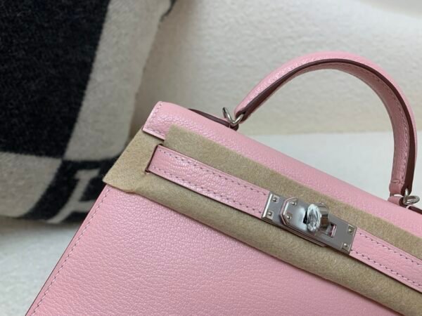 wsxc1761399833998_2 Mini Kelly 19CM 3Q Rose Saiura Chevre Leather Silver Hardware