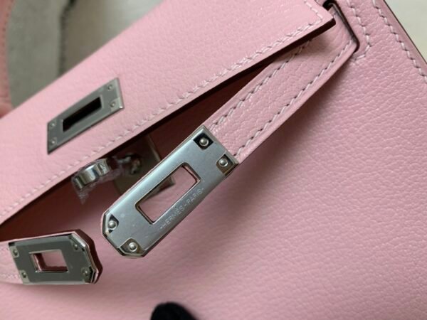wsxc1761399834226_7 Mini Kelly 19CM 3Q Rose Saiura Chevre Leather Silver Hardware