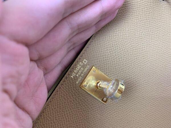 Kelly Touch 0M Chai Alligator Skin Epsom Leather Gold Hardware