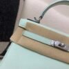 wsxc1762256875693_2 Kelly 25CM 6W Menthe Swift Leather Top Handmade Silver Hardware