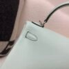 wsxc1762256875693_3 Kelly 25CM 6W Menthe Swift Leather Top Handmade Silver Hardware