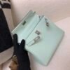 wsxc1762256875769_7 Kelly 25CM 6W Menthe Swift Leather Top Handmade Silver Hardware