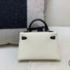 H bags Mini Kelly 19CM 10 Craie matching 89 Nior Epsom Leather