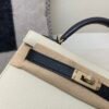 H bags Mini Kelly 19CM 10 Craie matching 89 Nior Epsom Leather