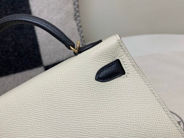 H bags Mini Kelly 19CM 10 Craie matching 89 Nior Epsom Leather