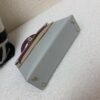 Mini Kelly 19CM 80 Gris Perle P9 Anemone Champagne Gold Buckle