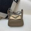 Top Handmade Lindy Price 19CM 8C Gri Elephant Swift Leather Silver Hardware